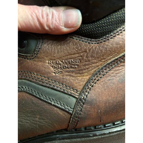 Red Wing boots DynaForce work boots 2E 926 soft toe brown leather sz men's 11.5 - Picture 4 of 11
